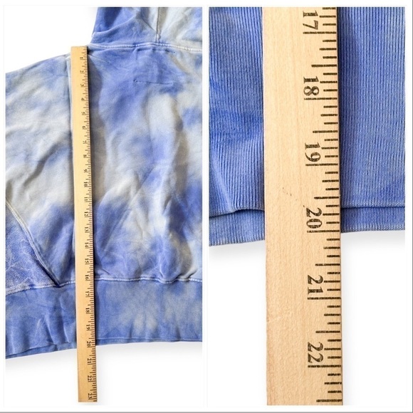 New with tag, DANNIJO Tie Dye Hoodie, Blue & White,‎ Size M - Picture 13 of 14